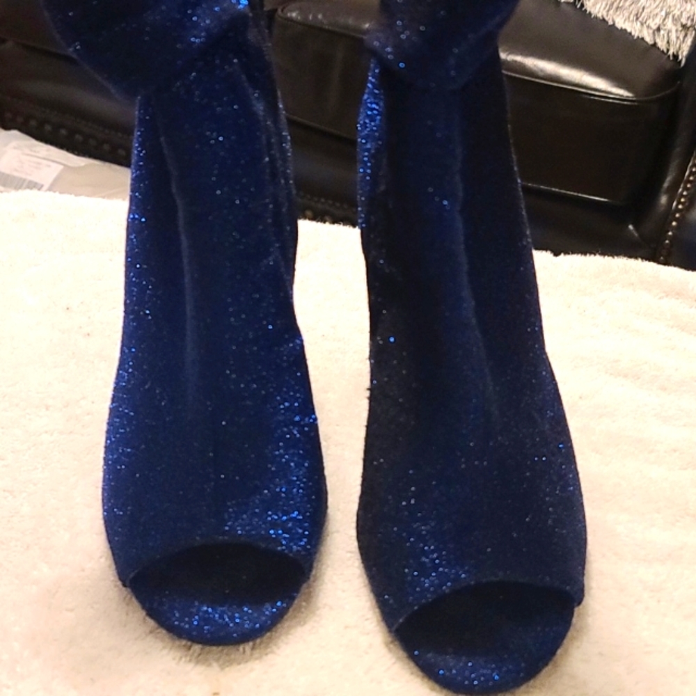 Open toe booties